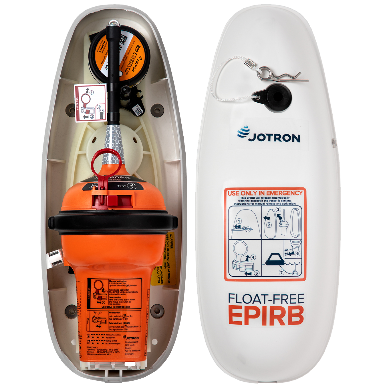 Tron 60AIS with float-free bracket